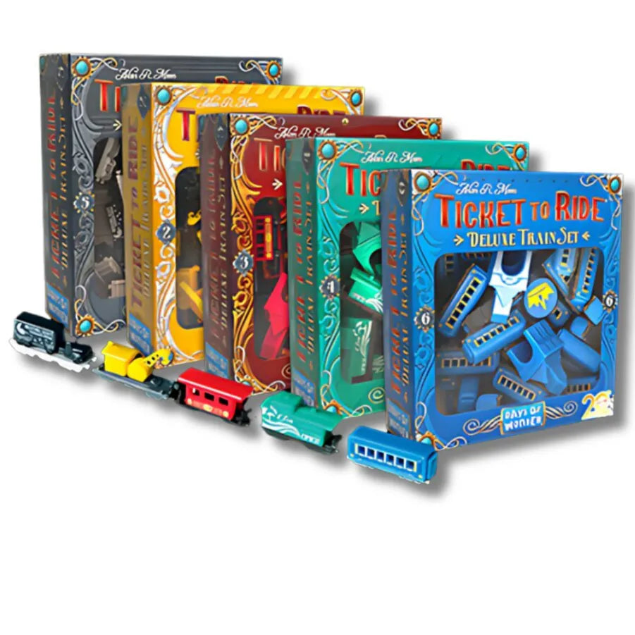 Ticket to Ride 20th Anniversary Deluxe Train Set Display - 鐵道任務20週年紀念 豪華火車套組